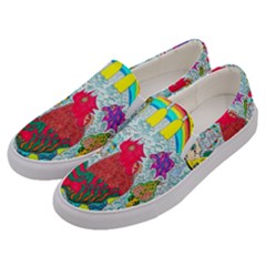 Supersonic Key West Gypsy Blast Men s Canvas Slip Ons by chellerayartisans