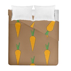 Healthy Fresh Carrot Duvet Cover Double Side (full/ Double Size) by HermanTelo