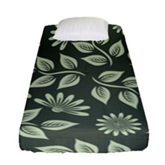 Flowers Pattern Spring Green Fitted Sheet (single Size) by Bajindul