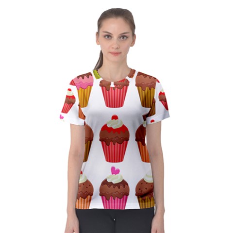 Chocolate Cake Muffin Women s Sport Mesh Tee by Bajindul