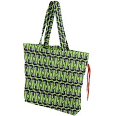 Guitars Musical Instruments Drawstring Tote Bag by Bajindul