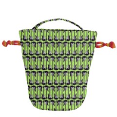 Guitars Musical Instruments Drawstring Bucket Bag by Bajindul