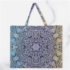 Mosaic Pattern Zipper Large Tote Bag by Bajindul
