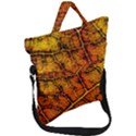 Autumn Leaves Forest Fall Color Fold Over Handle Tote Bag View1