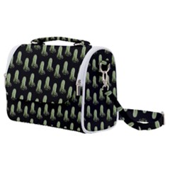 Cactus Black Pattern Satchel Shoulder Bag by snowwhitegirl