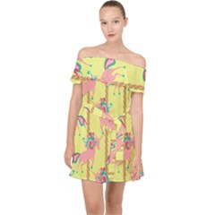 Unicorn Carousel Off Shoulder Chiffon Dress by VeataAtticus