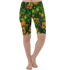 Fractal Design Creative Fantasy Cropped Leggings  by Pakrebo