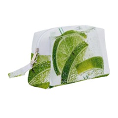 Lime Club Soda Drink Cocktail Wristlet Pouch Bag (medium) by Pakrebo