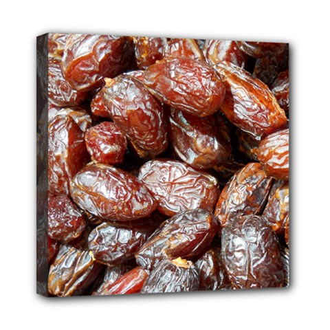 Dates Fruit Sweet Dry Food Mini Canvas 8  X 8  (stretched) by Pakrebo