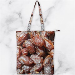 Dates Fruit Sweet Dry Food Double Zip Up Tote Bag by Pakrebo