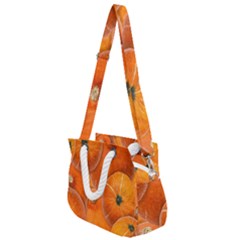 Pumpkin Halloween Fall Thanksgiving Rope Handles Shoulder Strap Bag by Pakrebo