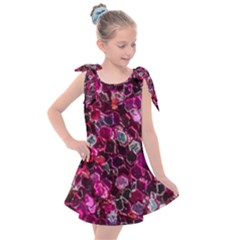 Art Artistic Design Pattern Kids  Tie Up Tunic Dress by Pakrebo