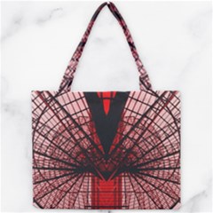 Low Angle Photography Of Red Metal Tower Mini Tote Bag by Pakrebo