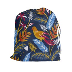 Colorful Birds In Nature Drawstring Pouch (xxl) by Sobalvarro