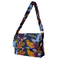 Colorful Birds In Nature Full Print Messenger Bag by Sobalvarro