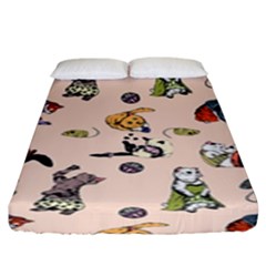 Funny Cats Fitted Sheet (king Size) by Sobalvarro