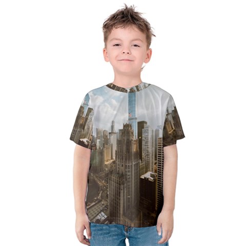 Architectural Design Architecture Buildings City Kids  Cotton Tee by Pakrebo