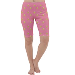 Peeled Banana On Pink Cropped Leggings  by snowwhitegirl