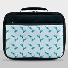Blue Parrot Pattern Lunch Bag by snowwhitegirl
