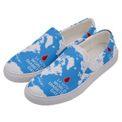The World Day Of Struggle Against Diabet Men s Canvas Slip Ons by Sudhe