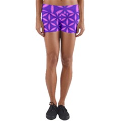 Purple Yoga Shorts by HermanTelo