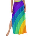 Rainbow Background Colorful Maxi Chiffon Tie-Up Sarong View1