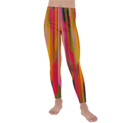 Background Abstract Colorful Kids  Lightweight Velour Leggings by Simbadda
