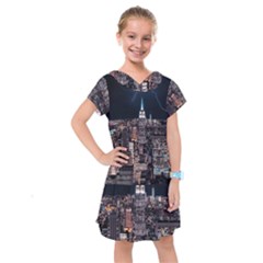 Architecture Buildings City Kids  Drop Waist Dress by Simbadda