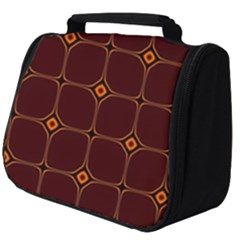 Background Pattern Design Geometric Brown Full Print Travel Pouch (big) by Sudhe