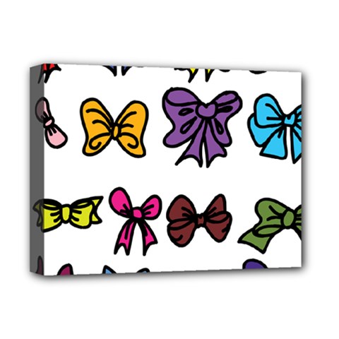 Bows Cartoon Ribbon Deluxe Canvas 16  X 12  (stretched)  by Bajindul