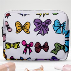 Bows Cartoon Ribbon Make Up Pouch (large) by Bajindul