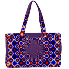 Digital Art Background Red Blue Canvas Work Bag by Sudhe