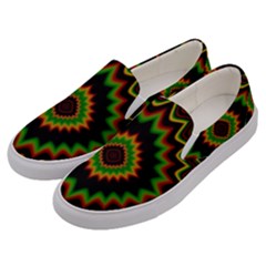 Fractal Artwork Idea Allegory Abstract Men s Canvas Slip Ons by Sudhe