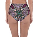 Abstract Artwork Fractal Background Reversible High-Waist Bikini Bottoms View2