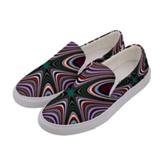 Abstract Artwork Fractal Background Women s Canvas Slip Ons by Sudhe