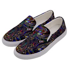 Art Design Colors Fantasy Abstract Men s Canvas Slip Ons by Sudhe