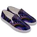 Abstract Fractal Pattern Artwork Men s Canvas Slip Ons View3