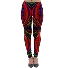 Abstract Art Fractal Lightweight Velour Leggings by Sudhe