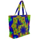 Digital Art Fractal Artwork Flower Zip Up Canvas Bag View2