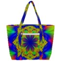 Digital Art Fractal Artwork Flower Zip Up Canvas Bag View3