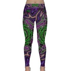 Digital Art Artwork Fractal Pattern Classic Yoga Leggings by Pakrebo