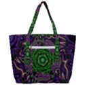 Digital Art Artwork Fractal Pattern Zip Up Canvas Bag View3