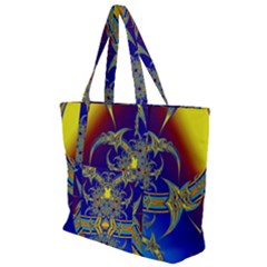 Abstract Art Design Digital Art Zip Up Canvas Bag by Pakrebo