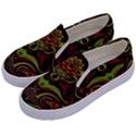 Fractal Art Artwork Design Art Pattern Kids  Canvas Slip Ons View2