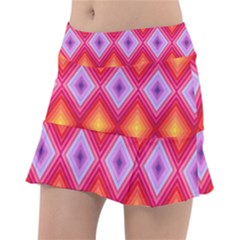 Texture Surface Orange Pink Tennis Skirt by Mariart