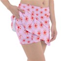 Texture Star Backgrounds Pink Tennis Skirt View3