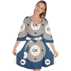 Remote Control Receiver Vcr Control Velour Kimono Dress by Wegoenart