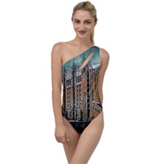 Architecture City Building Travel To One Side Swimsuit by Wegoenart