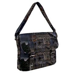Castle Mansion Architecture House Buckle Messenger Bag by Wegoenart