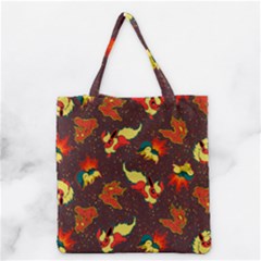 Fire Type Grocery Tote Bag by Mezalola